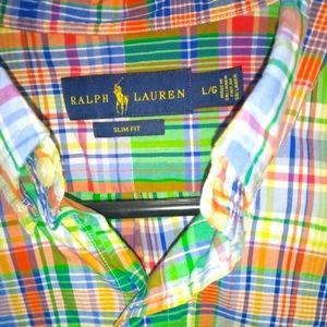 Polo Ralph Lauren button down size large slim fit